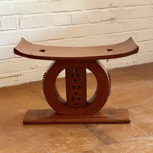 African Ashanti Round Stool For Sale - Image 4 of 6