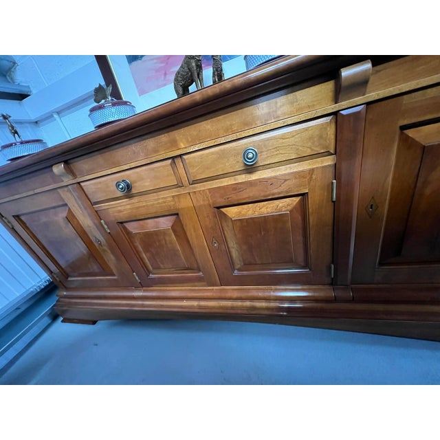 Large Cherry Wood Sideboard, 1980s, in Very Good conditions. Designed 1980 to 1989