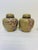 Pair of Vintage Chinese Cloisonné Ginger Jars Featuring Intricate Enameled Bird and Floral Designs on a Patterned Beige Background. For Sale - Image 4 of 7