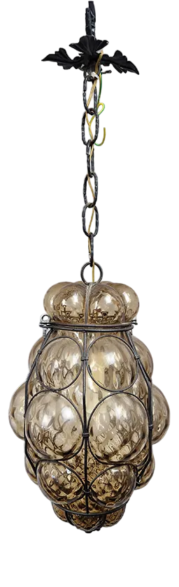 Vintage Italian Murano Glass Pendant Lamp, 1950s