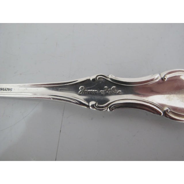 Metal International Sterling Silver Joan of Arc 6 1/8" Salad Fork Set of 4 For Sale - Image 7 of 8