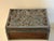 Vintage Chinese Dragon Relief Wood & White Metal Decorative Trinket Box For Sale - Image 10 of 12
