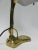 Antique Art Nouveau Enameled Brass Bankers Lamp with Dark Green Shade For Sale - Image 18 of 18