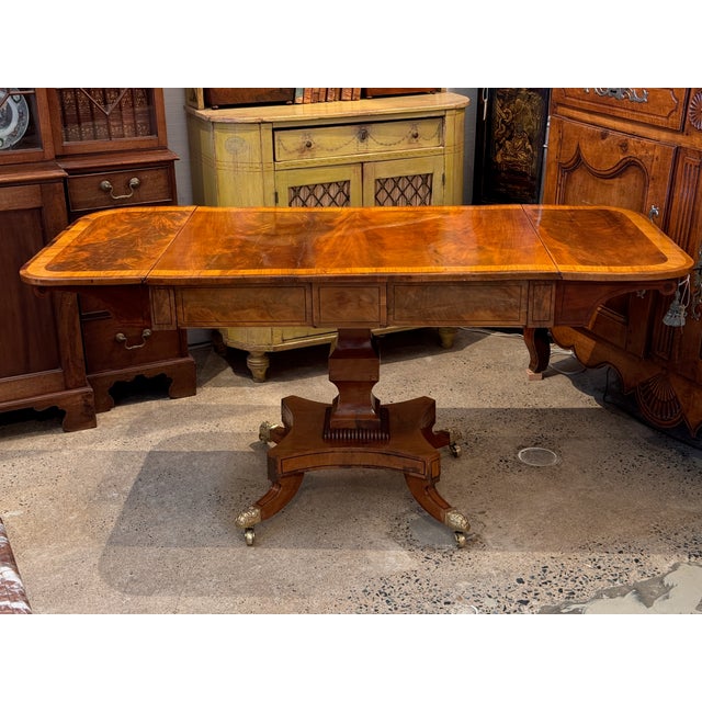 19th Century Regency Sofa Table With Drop Leaves For Sale - Image 6 of 16