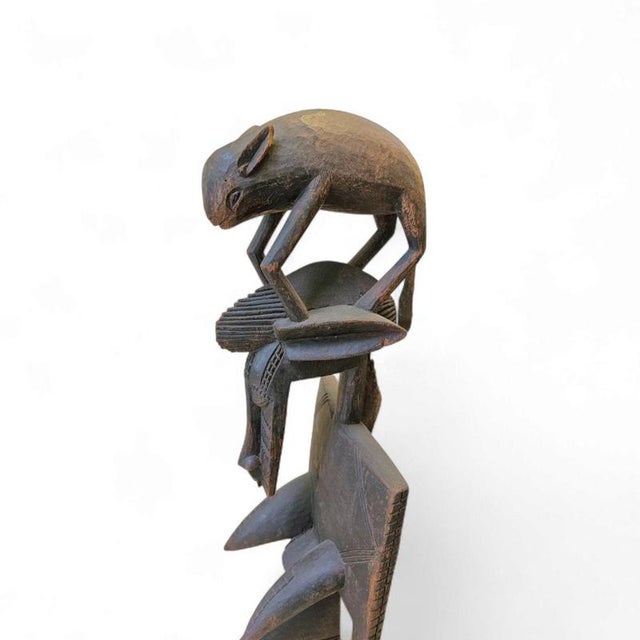 Wooden / Dogon / African figure sculpture / 1960s Wooden African figure sculpture Height 90 Width 22 Depth 22 cm