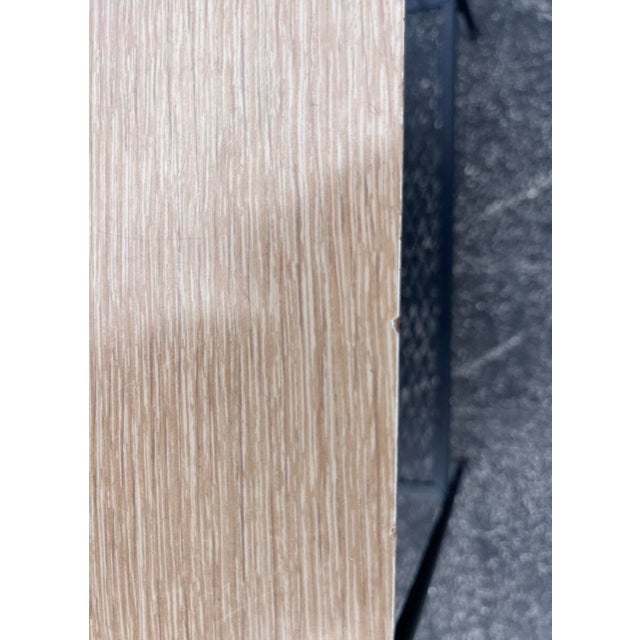 Black Mid Century Table With Metal Magazine Rack For Sale - Image 8 of 8