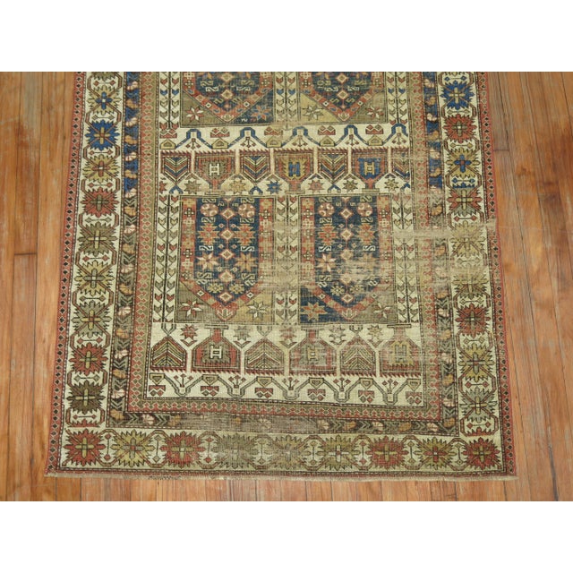 Late 19th Century 19th Century Caucasian Rug - 3'7" x 5'2" For Sale - Image 5 of 9