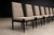 Ivory Cimo, Brazil — Set of 8 Mid-Century Dining Chairs in Ebonized Hardwood With Warm Ivory Bouclé, 1950s For Sale - Image 8 of 14