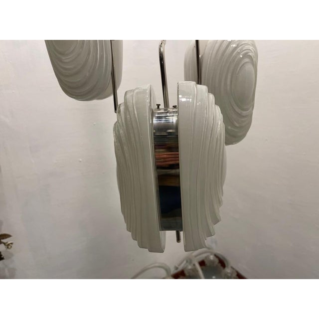 1970s Architectural Murano Glass Light Pendant, 1970s For Sale - Image 5 of 17