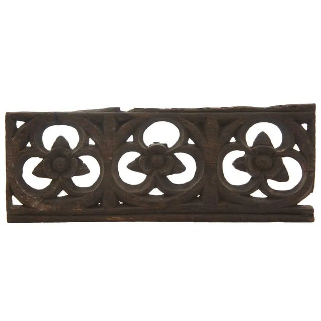 15th Century English Gothic Oak Chatsworth House Architectural Tracery Panel For Sale - Image 4 of 10