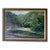 1970s Vintage Tropical River Landscape Oil on Canvas Painting, Framed For Sale