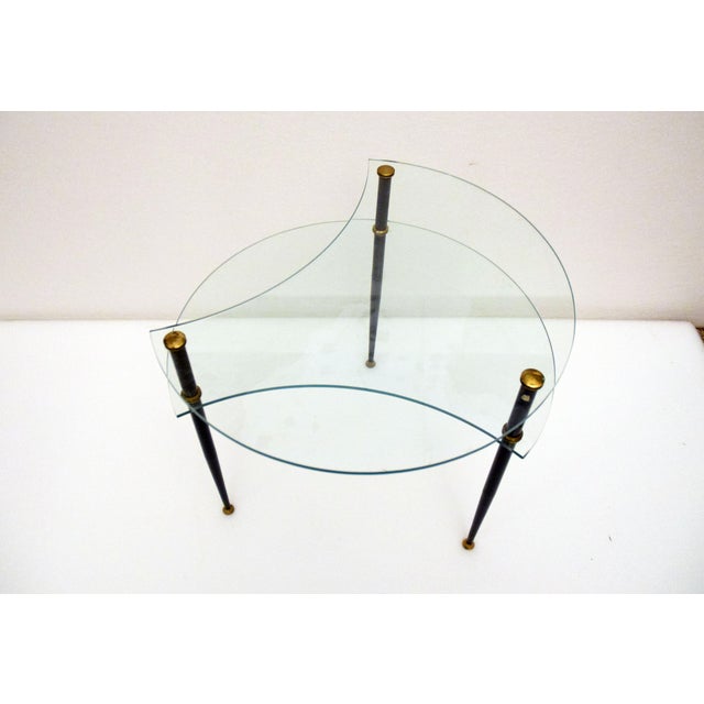 Metal Asymmetrical Coffee Table by Edoardo Poli for Vitrex, 1960s For Sale - Image 7 of 11