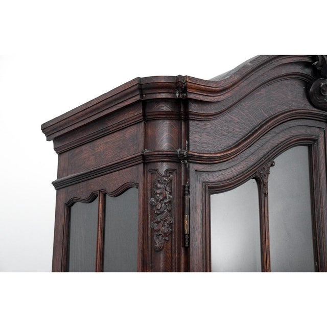 Antique French Oak Cabinet, 1880 For Sale - Image 6 of 11