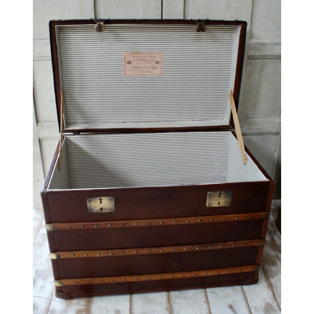 Antique Travel Trunk from Maison Armand Bega, 1878 For Sale - Image 4 of 8