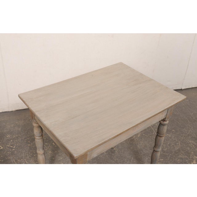 French French Painted Oak Accent Table, 19th C. For Sale - Image 3 of 11