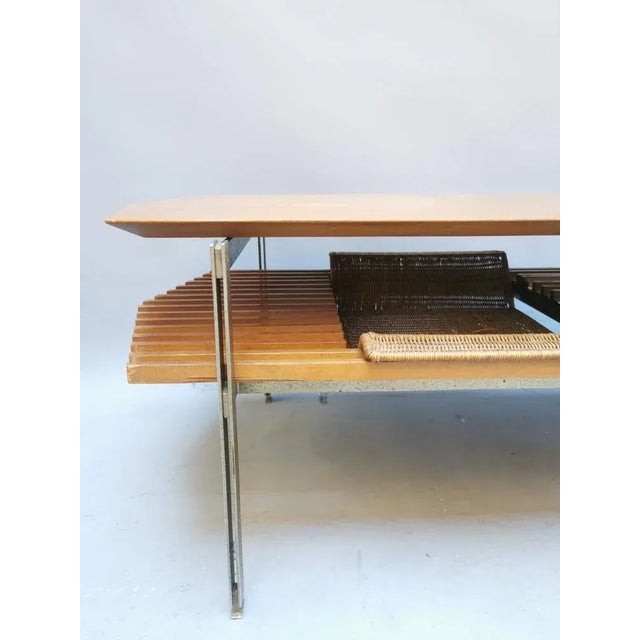 Modern Vintage Coffee Table in Wood For Sale - Image 3 of 9