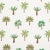 Schumacher Palmetto Beach Embroidery Fabric in Green For Sale