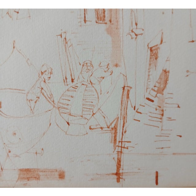 This exquisite little drawing by noted artist Luigi (Louis)Bosa (Italian, 1905-1981) was very difficult for me to...