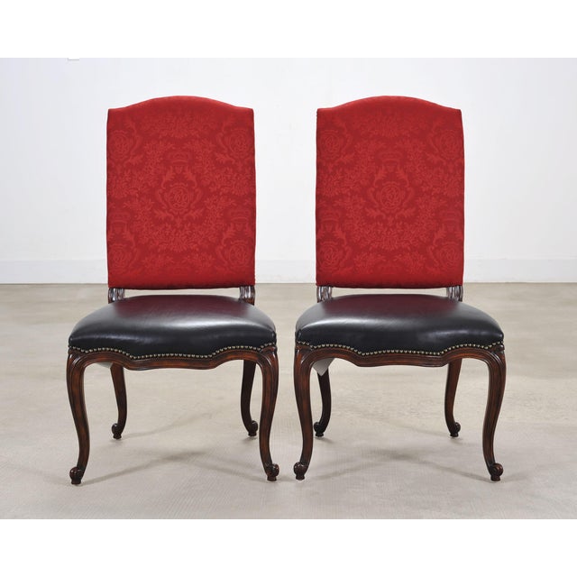 Early 21st Century Set of Ten Ralph Lauren Noble Estate Leather Dining Chairs For Sale - Image 5 of 18