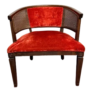 Vintage Mid-Century Upholstered Armchair
