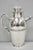 Vintage Art Deco Silver Plated Martini Cocktail Shaker Pitcher by Poole, 2601. Circa Mid 20th Century. Measurements: 10" H...