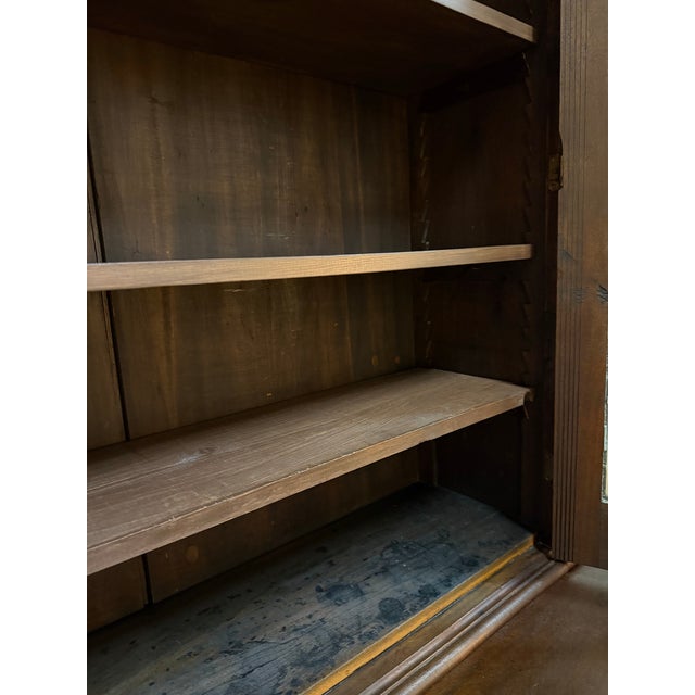 Antique 19th Century American Mahogany Secretary Desk and Bookcase For Sale - Image 10 of 12