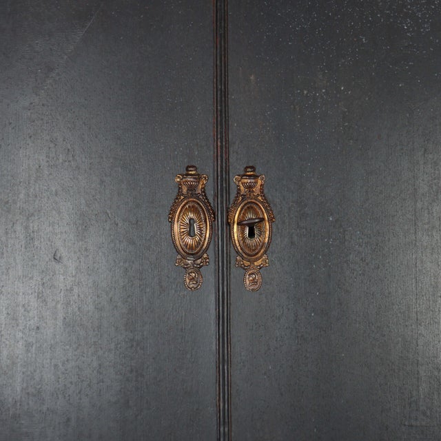 Swedish Oak Bookcase with Secretary For Sale - Image 3 of 18