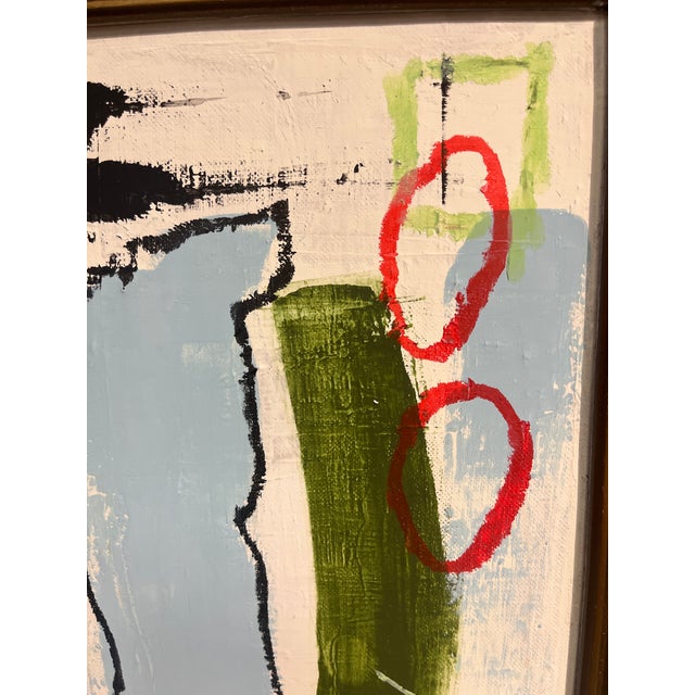 2020s Original Modern Abstract Painting in Antique Frame For Sale - Image 5 of 6