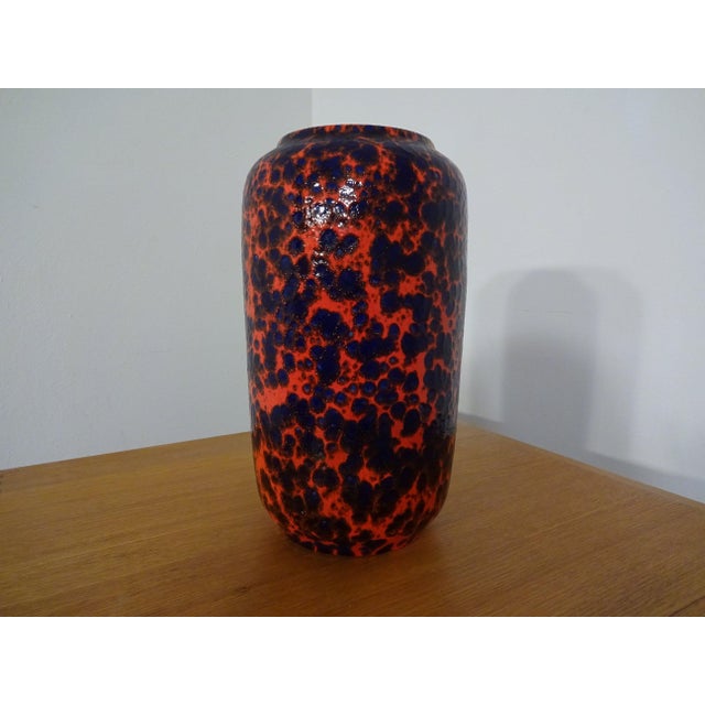 Large lava ceramic vase by Scheurich. Marked on the underside with W.Germany, 546-40. Very good condition, no damage. This...