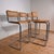 Vintage Italian Vienna Straw and Chrome-Plated Steel Stools, 1980s, Set of 4 For Sale - Image 3 of 6