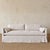 Textile Veles Slip Covered Sofa in 100% Pure Thick Belgian Linen- Greige For Sale - Image 7 of 8