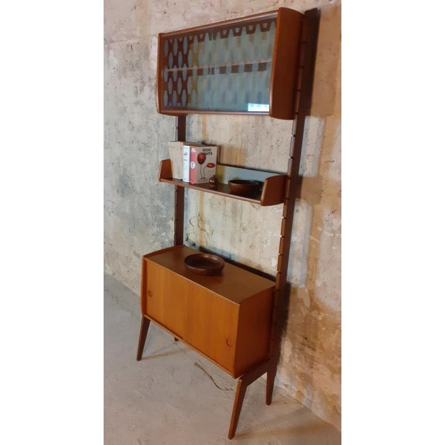 Brown Mid-Century Norwegian Freestanding Ergo Unit in Teak attributed to John Texmon for Blindheim, 1961 For Sale - Image 8 of 17