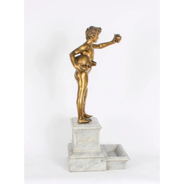 Metal Antique Bronze Water Carrier by Vincenzo Gemito, 19th Century For Sale - Image 7 of 14