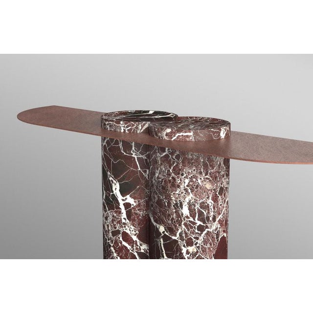 Jumbo Rosso Levanto Console Table by Etamorph For Sale - Image 4 of 6