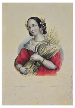 Noel François Bertrand, L'été, Early 19th Century, Etching