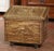 Early 20th Century French Repousse Brass and Wooden Firewood Box on Wheels For Sale - Image 9 of 9