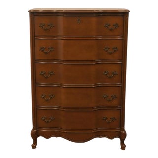 Bassett Furniture Versailles Collection Solid Cherry Country French Provincial 35" Chest of Drawers 205-72-251 For Sale