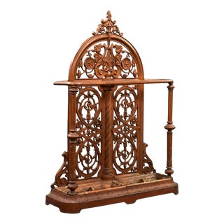 Victorian Cast Iron Stick Stand by Falkirk Foundry, 1880 For Sale