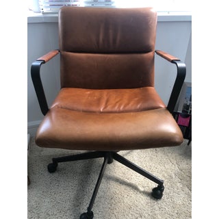 Cooper Mid Century Office Chair Leather For Sale