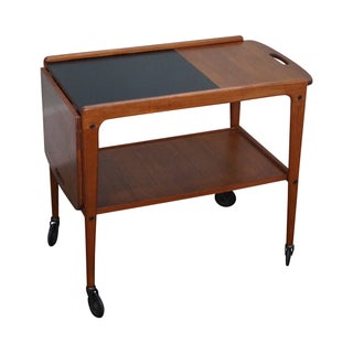 Danish Modern Teak Bar Trolley For Sale