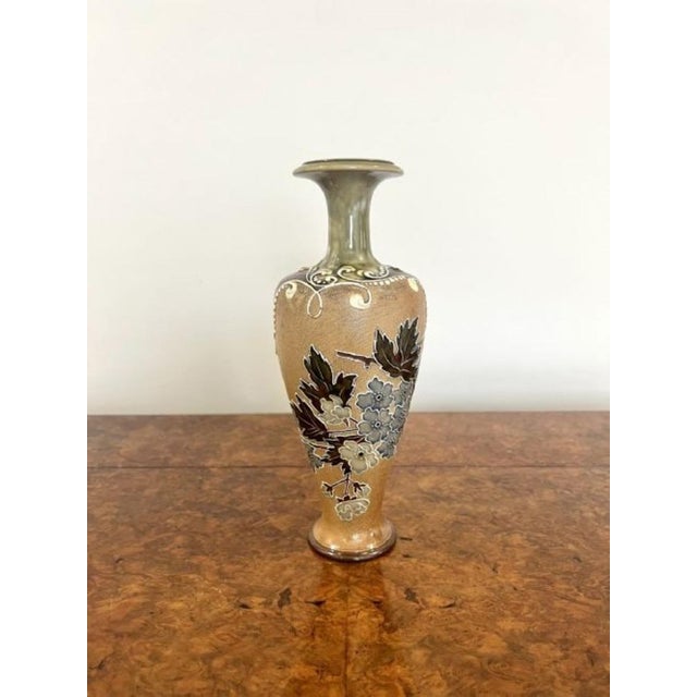 Ceramic Stoneware Vase from Doulton, 1880s For Sale - Image 7 of 8