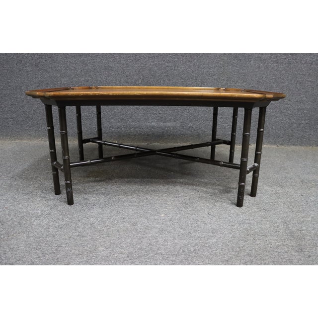 Kittinger Chinese Chippendale Bamboo-Base Coffee Table For Sale - Image 11 of 11