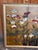 Vintage Hiyakuho Imayasu Japanese Hand-Painted Floral Gold Byobu Screen For Sale - Image 4 of 18