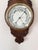1900 - 1909 Antique Edwardian Carved Oak Aneroid Barometer, 1900s For Sale - Image 5 of 7