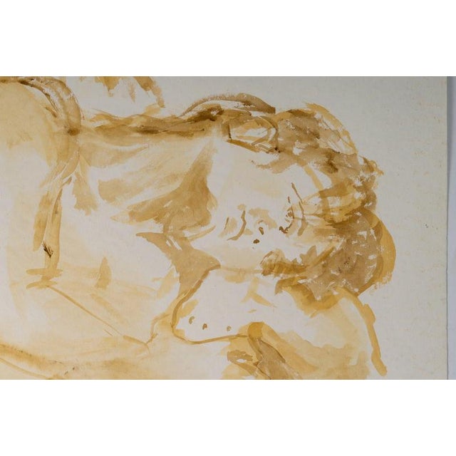 Unknown, Depicting a Couple, 20th Century, Watercolour on Paper For Sale - Image 4 of 7