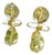 Gerda Lynggaard for Monies Lucite Dangle Earrings With Gold Foil For Sale