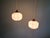 Art Deco Pendant Lights in Pink Marbled Opaline Glass, 1930s, Set of 2 For Sale - Image 4 of 15