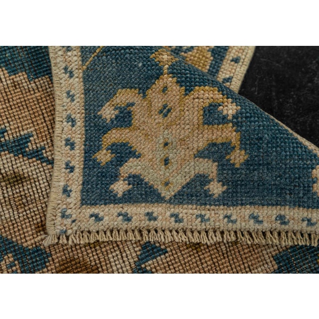 Turkish Mini Rug Oriental Hand Knotted Vintage Rug 1'5" x 3'2" #21135 For Sale In Houston - Image 6 of 8