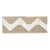 Sample - Schumacher Lazare Applique Tape in Ivory on Natural For Sale