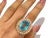 Bochic "Orient" Vintage Natural Blue & White Topaz Ring Set 18K & Silver For Sale - Image 16 of 18